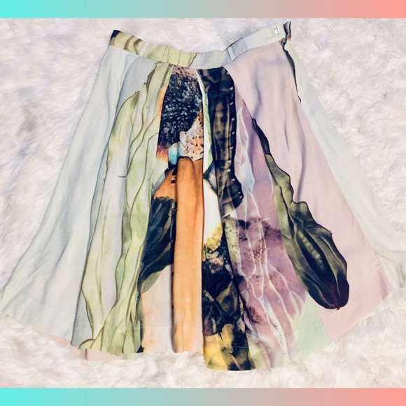 JNBY Dresses & Skirts - JNBY Skirt floral watercolor print size Small